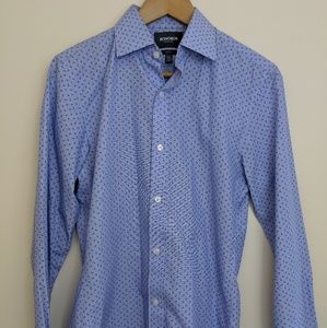 Bonobos Slim Fit Blue Floral Print Dress Shirt